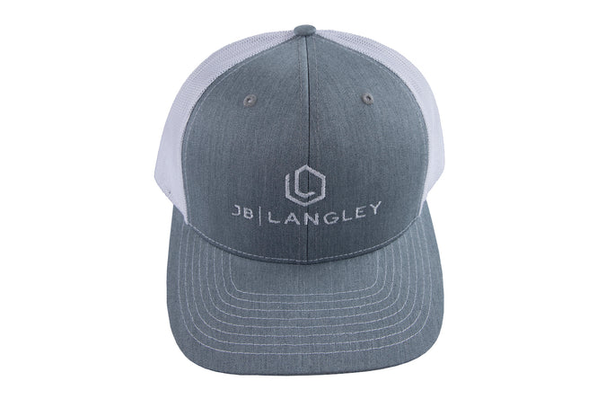 Logo Hat Snapback Grey/White - Langley JB Mesh Trucker Heather JBL